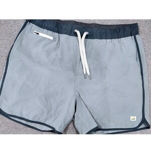 Vuori Banks Shorts Mens XL Grey Performance Athletic Lined V366 Swim Yoga